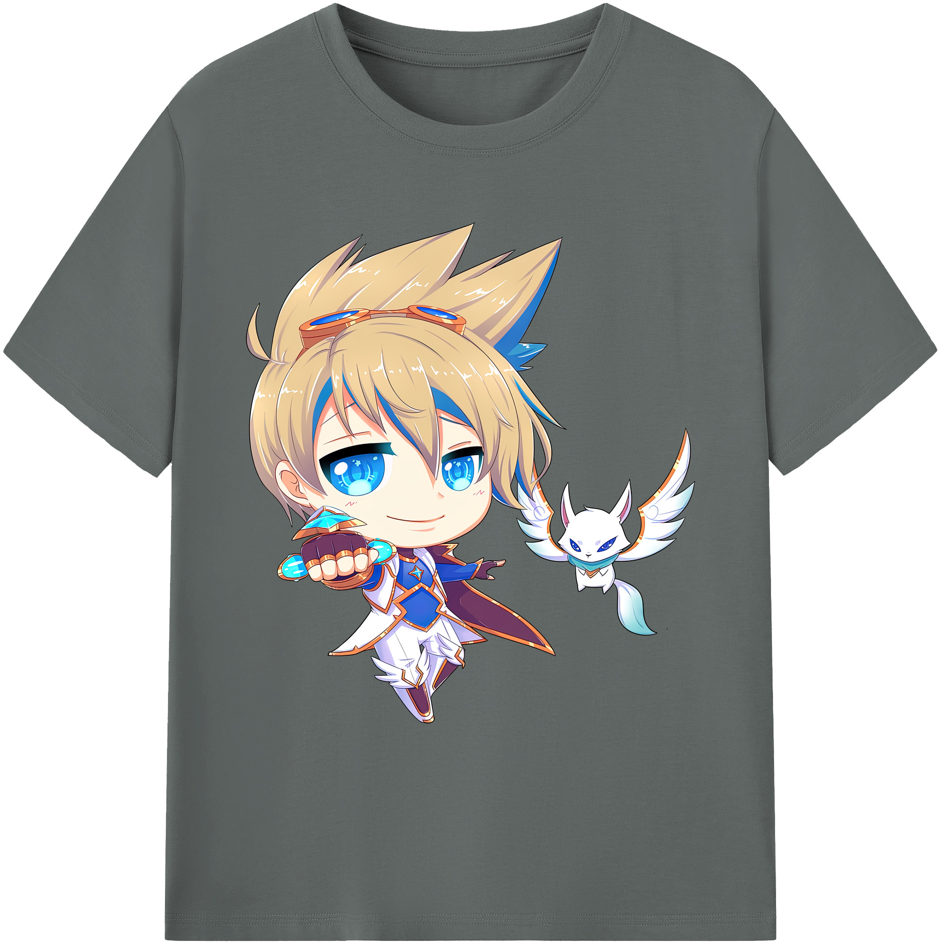 リーグ・オブ・レジェンド League of Legends LOL 綿100％ メンズ半袖Tシャツ｜肌触りやわらか＆通気性